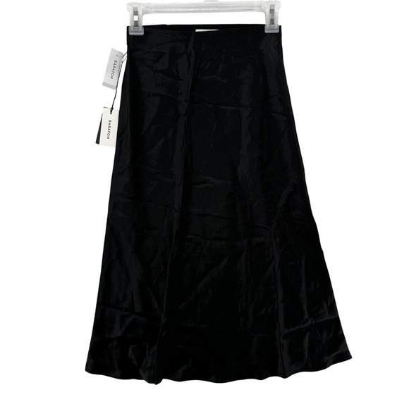 Babaton Slip Skirt Womens 0 Mid Length Japanese Acetate Satin New With Tags Eleg - Picture 1 of 8